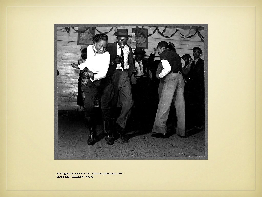 Jitterbugging in Negro juke joint. . . Clarksdale, Mississippi. 1939. Photographer: Marion Post Wolcott