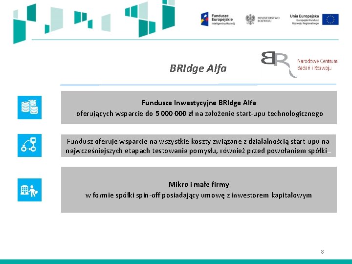 BRIdge Alfa Fundusze Inwestycyjne BRIdge Alfa oferujących wsparcie do 5 000 zł na założenie