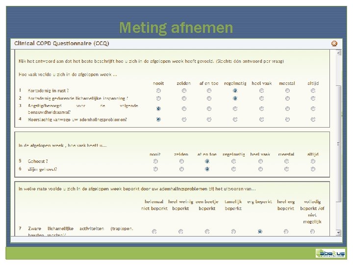 Meting afnemen 