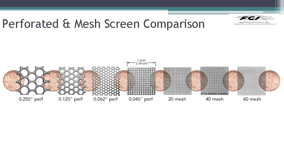 Perforated & Mesh Screen Comparison 