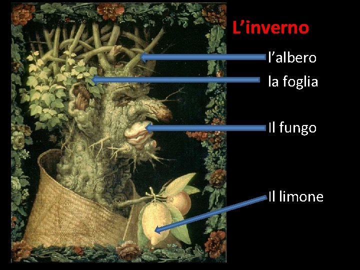 L’inverno l’albero la foglia Il fungo Il limone 