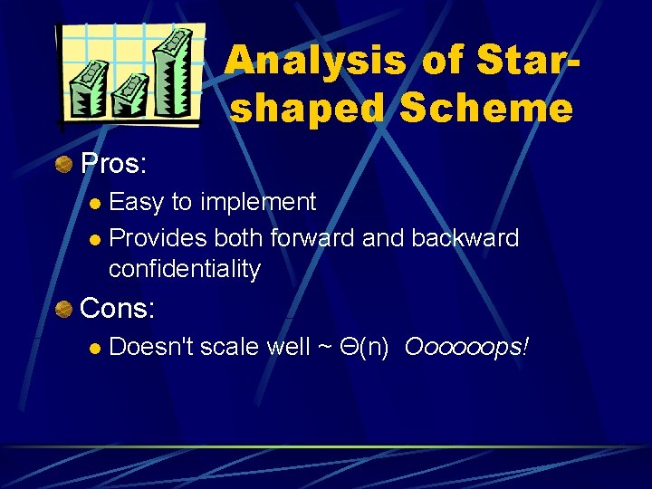 Analysis of Starshaped Scheme Pros: Easy to implement l Provides both forward and backward