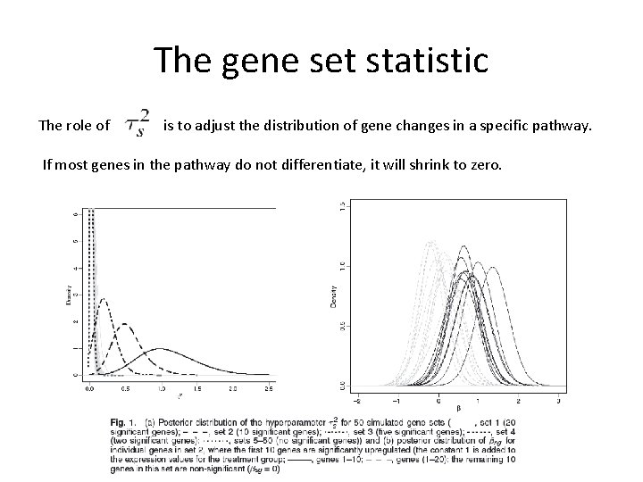 The gene set statistic The role of is to adjust the distribution of gene