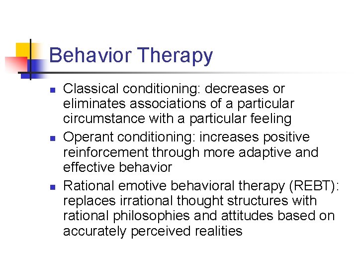 Cognitive and Behavioral Interventions Chapter 31 West Coast