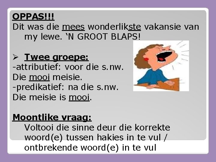 OPPAS!!! Dit was die mees wonderlikste vakansie van my lewe. ‘N GROOT BLAPS! Ø