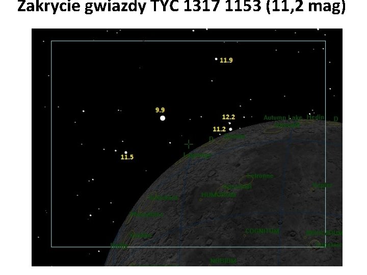 Zakrycie gwiazdy TYC 1317 1153 (11, 2 mag) 