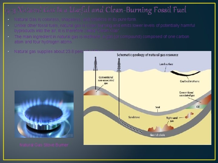 15 -3 Natural Gas Is a Useful and Clean-Burning Fossil Fuel • • Natural