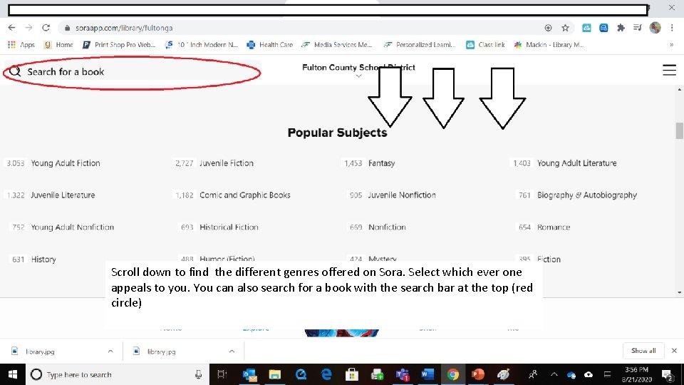 Scroll down to find the different genres offered on Sora. Select which ever one