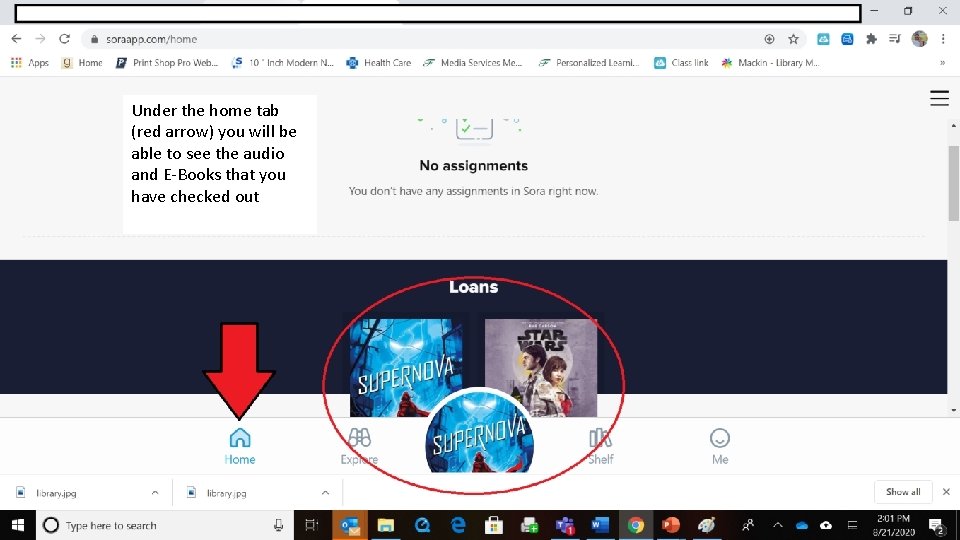 Under home tab Underthethe home (red arrow) you will be tab (red able to