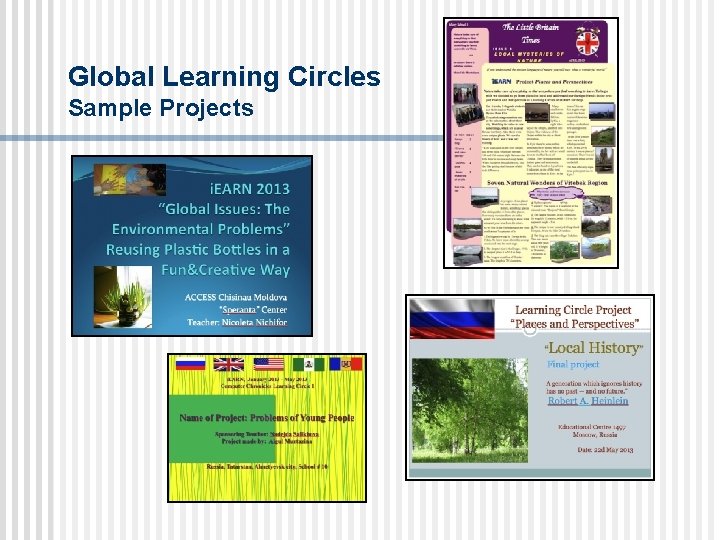 Global Learning Circles Sample Projects 