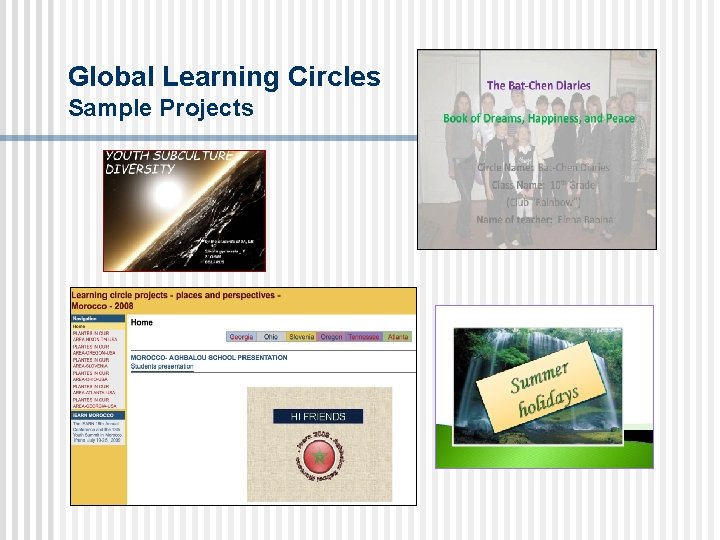 Global Learning Circles Sample Projects 