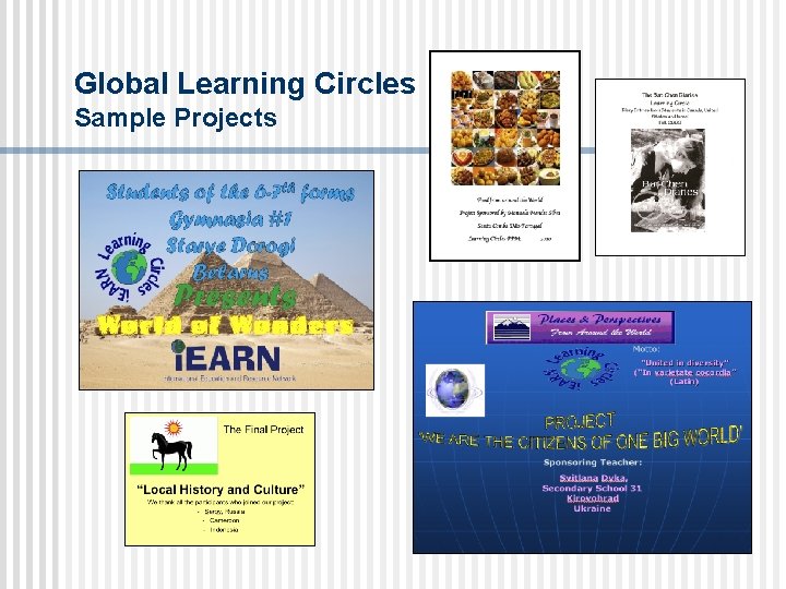 Global Learning Circles Sample Projects 