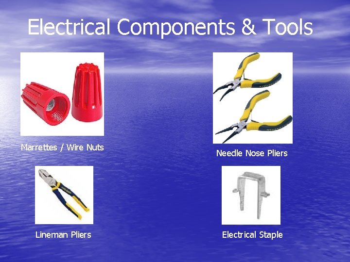 Electrical Components & Tools Marrettes / Wire Nuts Lineman Pliers Needle Nose Pliers Electrical