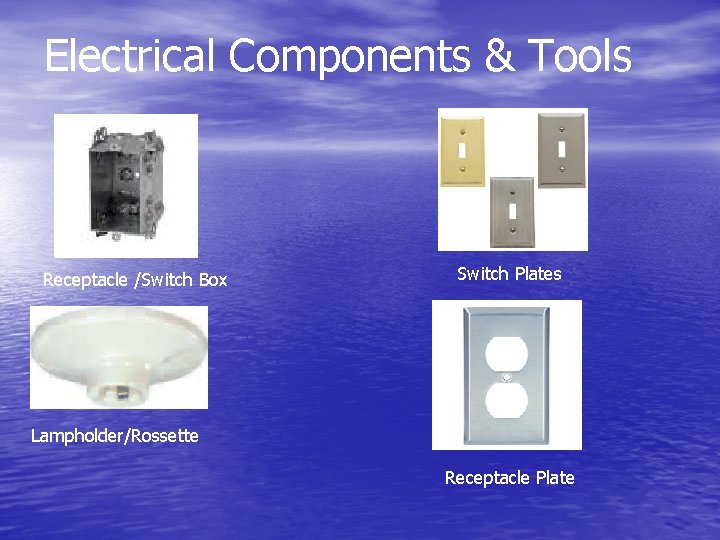 Electrical Components & Tools Receptacle /Switch Box Switch Plates Lampholder/Rossette Receptacle Plate 