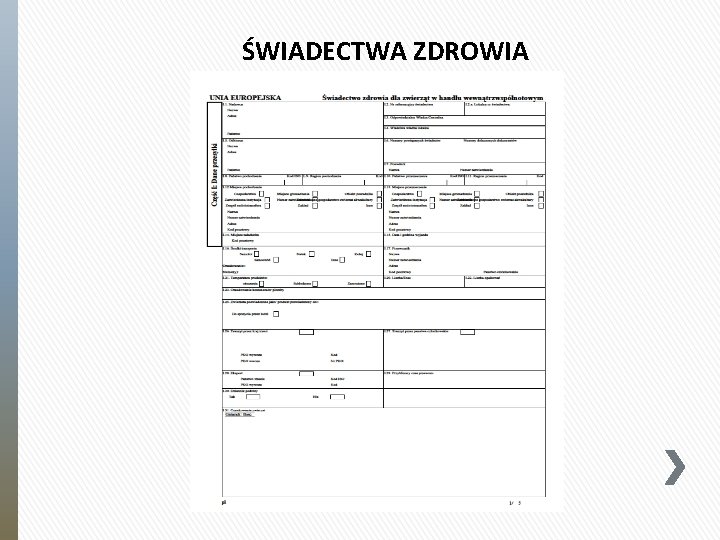 ŚWIADECTWA ZDROWIA 