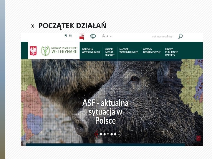 » POCZĄTEK DZIAŁAŃ 