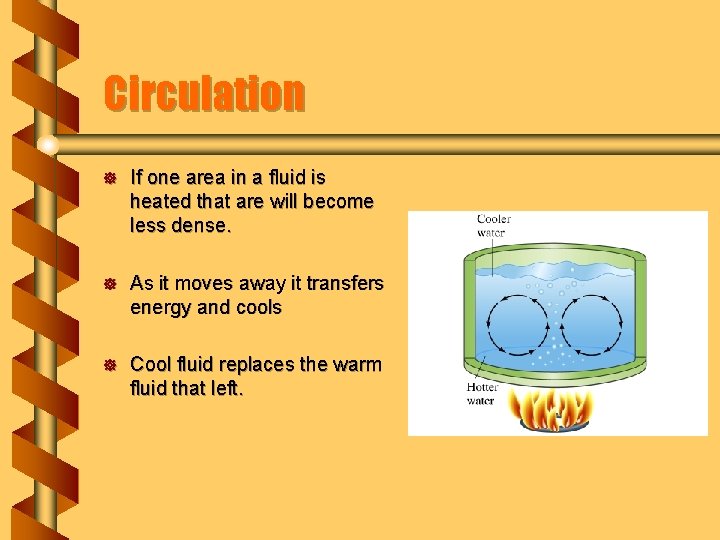 Circulation ] If one area in a fluid is heated that are will become