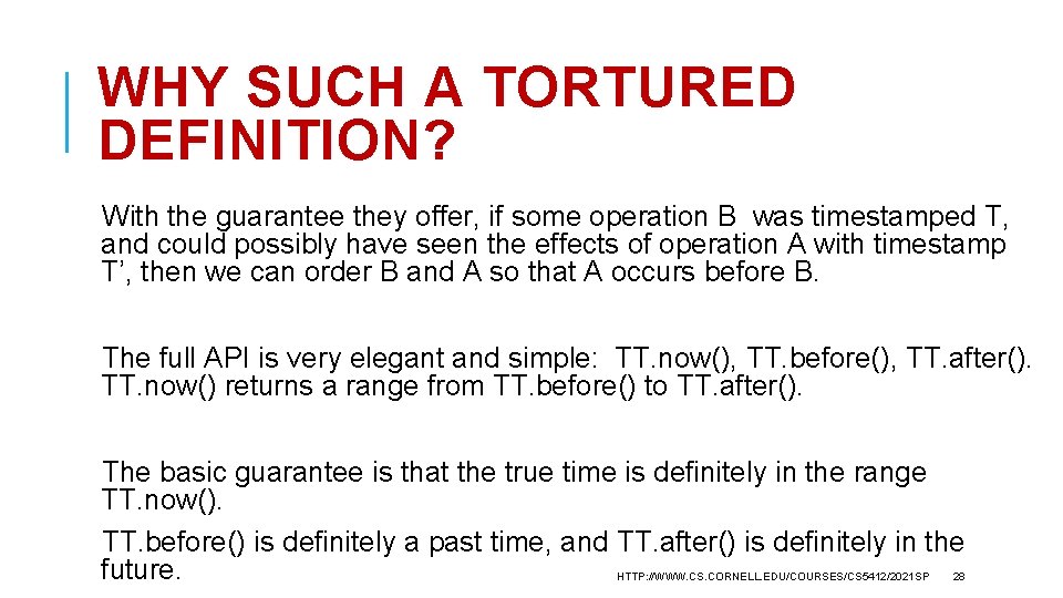 WHY SUCH A TORTURED DEFINITION? With the guarantee they offer, if some operation B