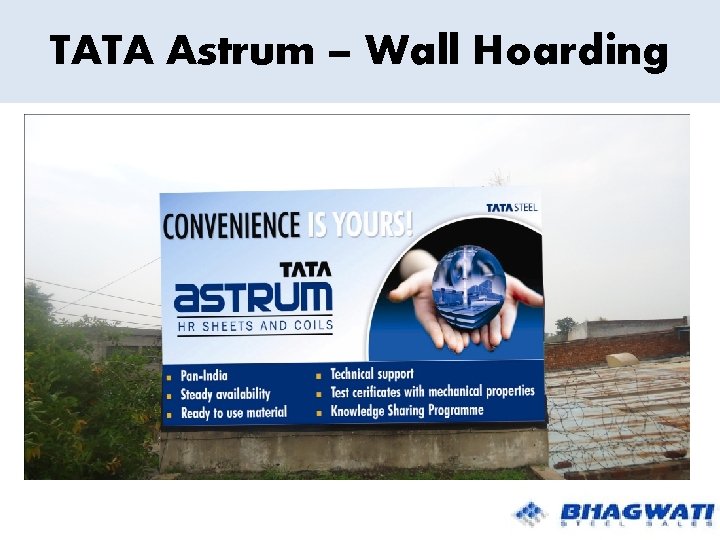 TATA Astrum – Wall Hoarding 