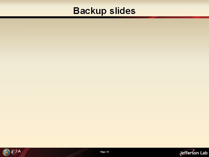 Backup slides Page 44 