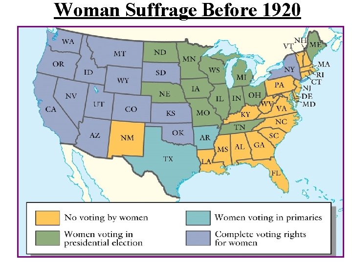 Woman Suffrage Before 1920 