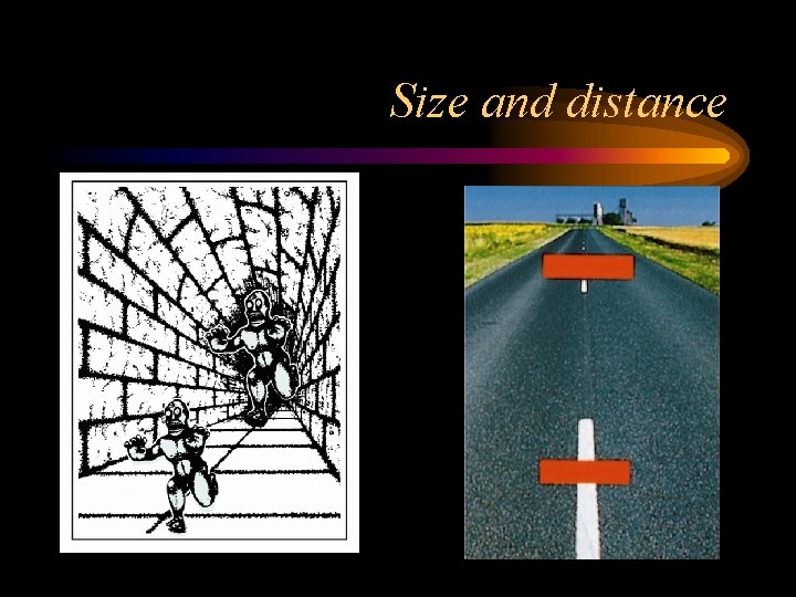Size and distance 