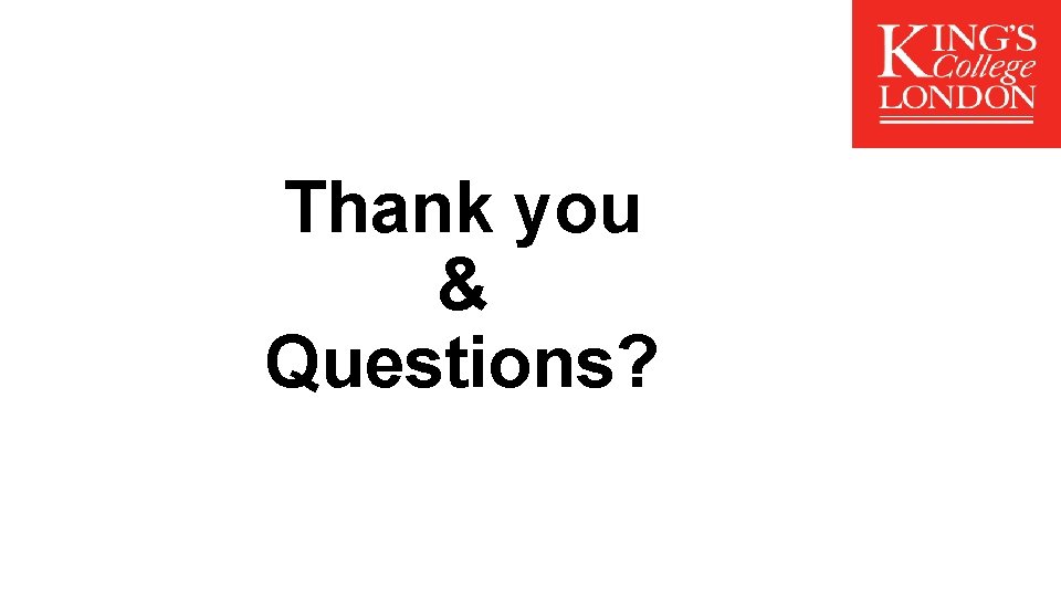 Thank you & Questions? 
