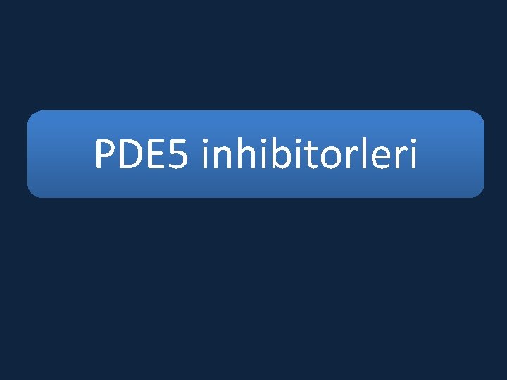 PDE 5 inhibitorleri 