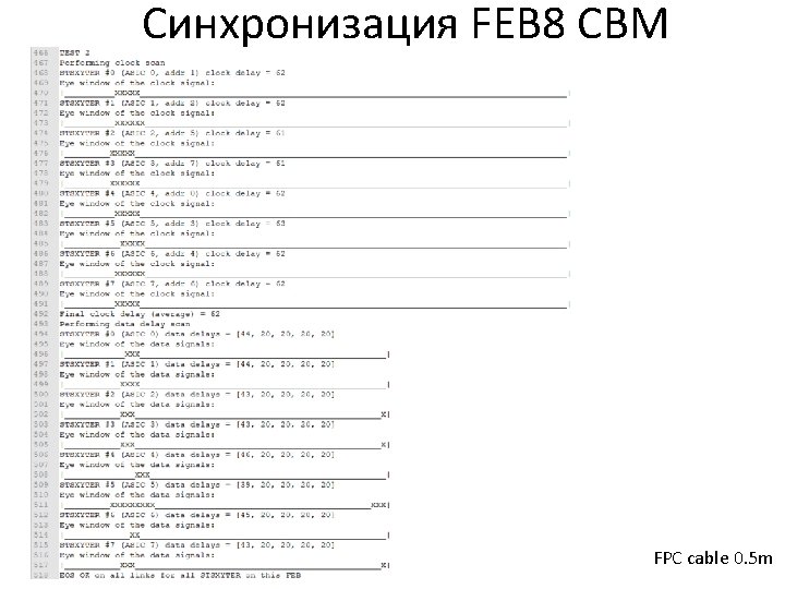 Синхронизация FEB 8 CBM FPC cable 0. 5 m 