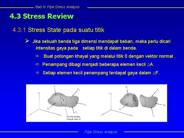 Bab IV Pipe Stress Analysis 4. 3 Stress Review 4. 3. 1 Stress State