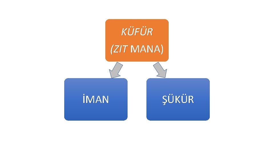 KÜFÜR (ZIT MANA) İMAN ŞÜKÜR 