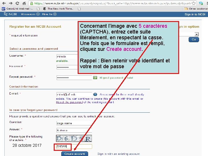 Concernant l’image avec 5 caractères (CAPTCHA), entrez cette suite litéralement, en respectant la casse.