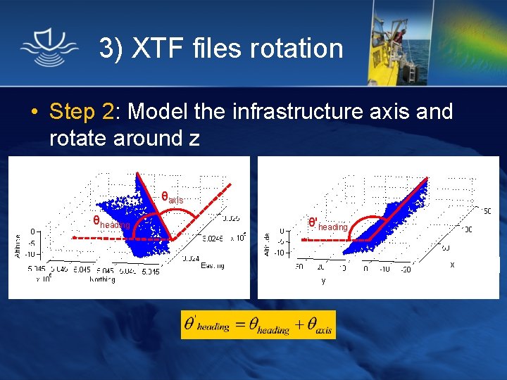 3) XTF files rotation • Step 2: Model the infrastructure axis and rotate around