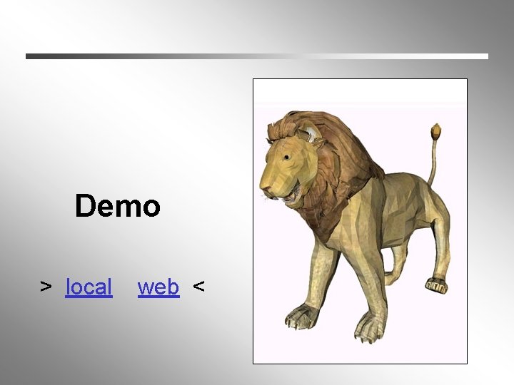 Demo > local web < 