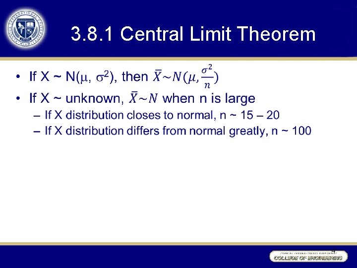 3. 8. 1 Central Limit Theorem • 4 