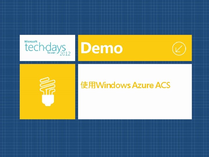 Demo 使用Windows Azure ACS 