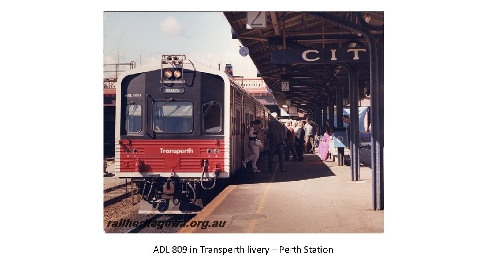 ADL 809 in Transperth livery – Perth Station 