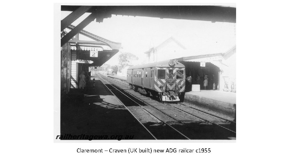 Claremont – Craven (UK built) new ADG railcar c 1955 
