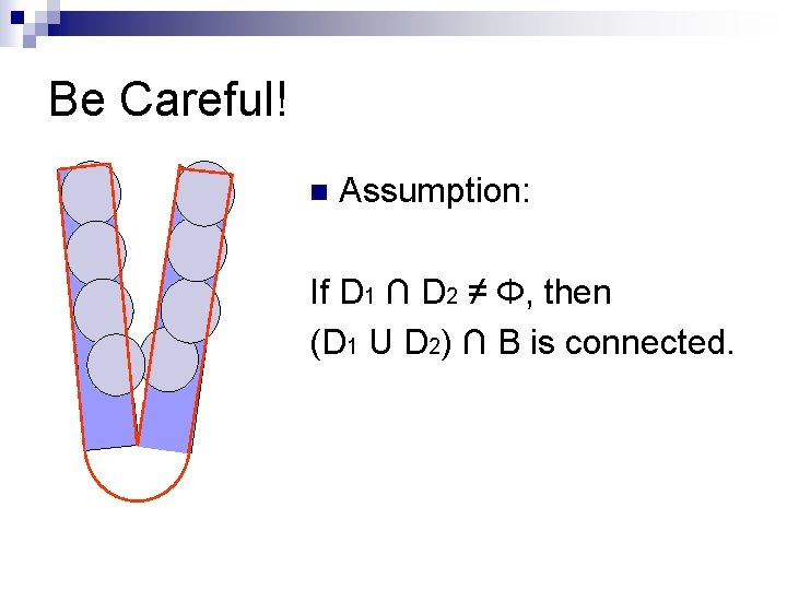 Be Careful! n Assumption: If D 1 ∩ D 2 ≠ Φ, then (D