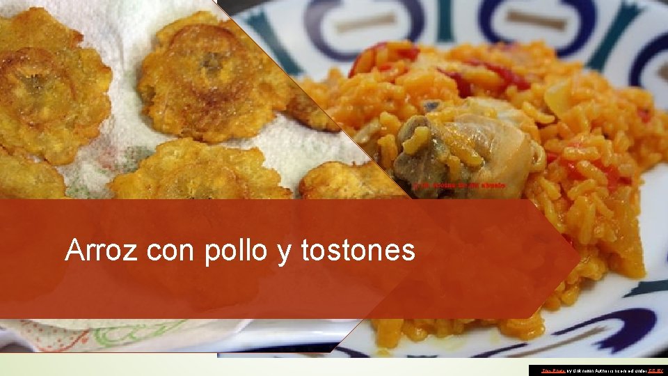 Arroz con pollo y tostones This Photo by Unknown Author is licensed under CC