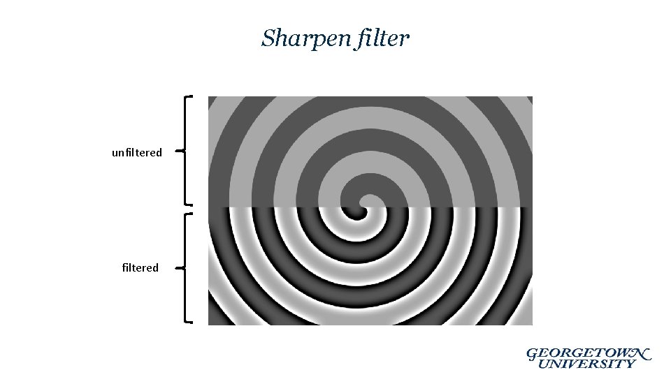 Sharpen filter unfiltered 