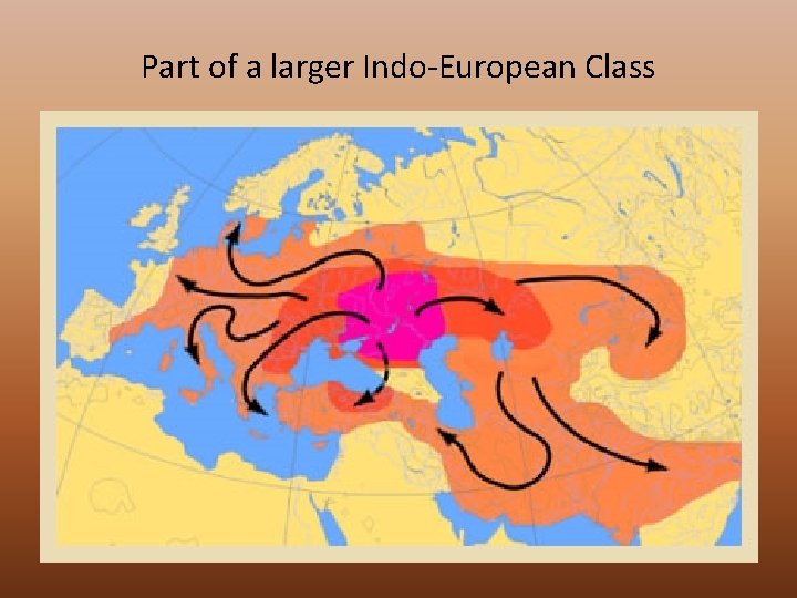 Part of a larger Indo-European Class 