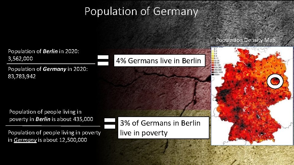 Population of Germany Population Density Map Population of Berlin in 2020: 3, 562, 000