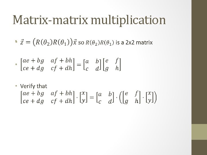 Matrix-matrix multiplication • 