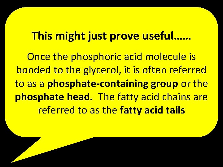 This might just prove useful…… Once the phosphoric acid molecule is bonded to the