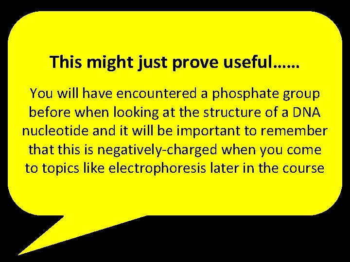 This might just prove useful…… You will have encountered a phosphate group before when