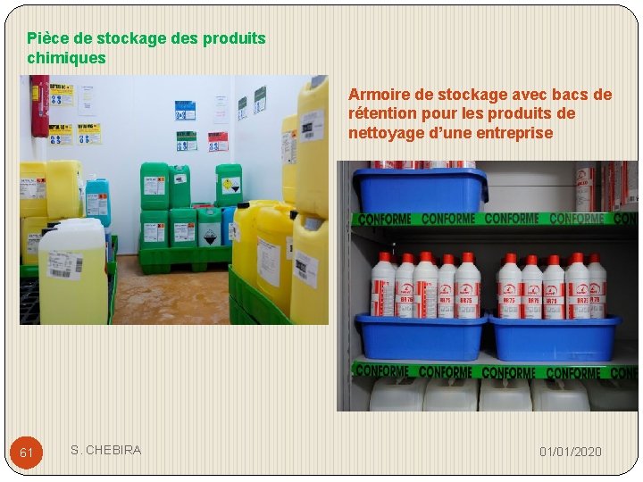 Pièce de stockage des produits chimiques Armoire de stockage avec bacs de rétention pour