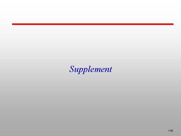 Supplement 1 -92 