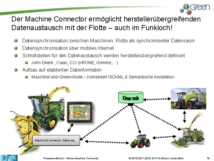 Der Machine Connector ermöglicht herstellerübergreifenden Datenaustausch mit der Flotte – auch im Funkloch! Datensynchronisation