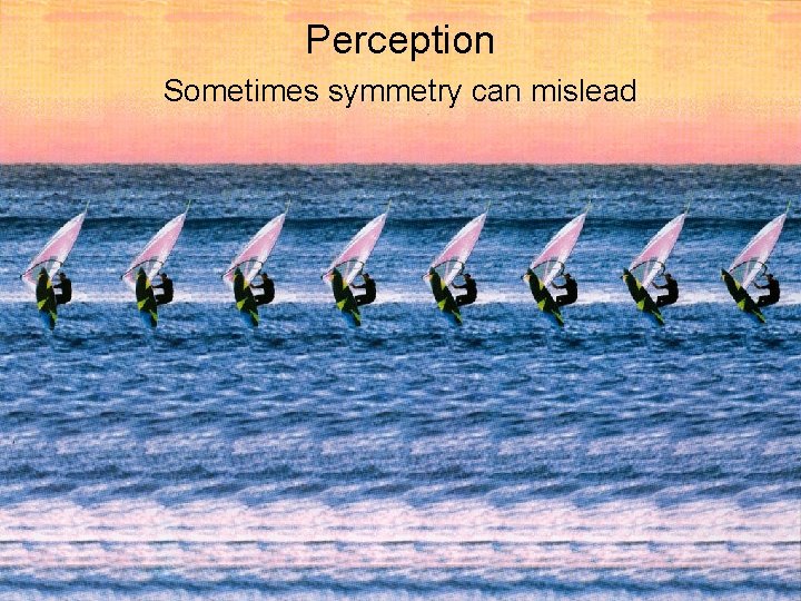Perception Sometimes symmetry can mislead 